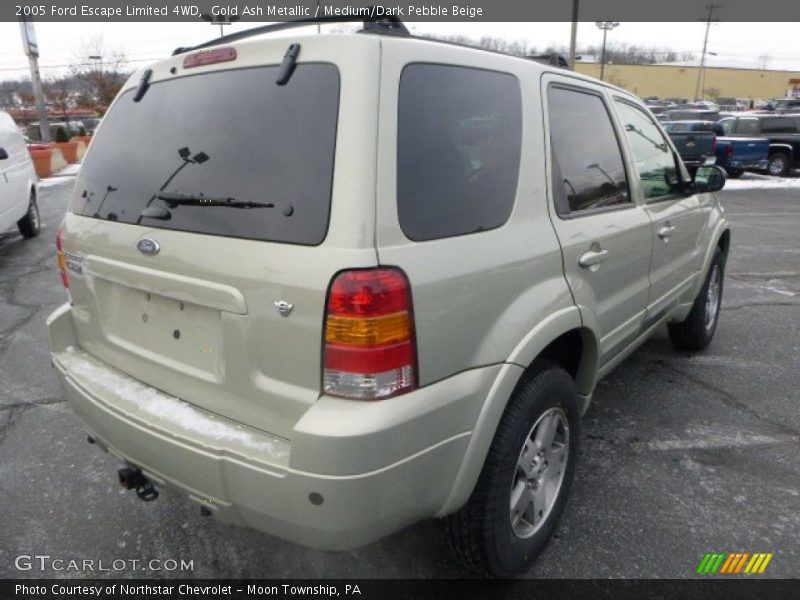 Gold Ash Metallic / Medium/Dark Pebble Beige 2005 Ford Escape Limited 4WD
