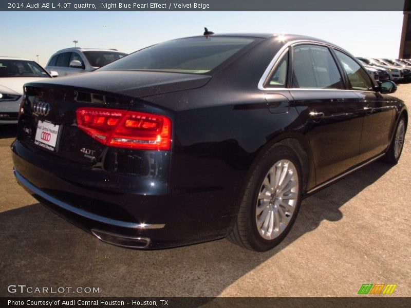 Night Blue Pearl Effect / Velvet Beige 2014 Audi A8 L 4.0T quattro
