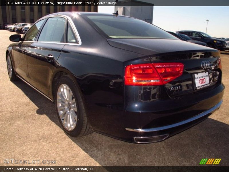 Night Blue Pearl Effect / Velvet Beige 2014 Audi A8 L 4.0T quattro