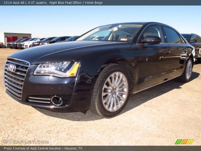 Night Blue Pearl Effect / Velvet Beige 2014 Audi A8 L 4.0T quattro