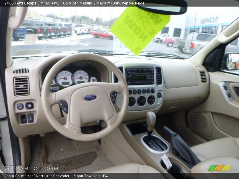 Gold Ash Metallic / Medium/Dark Pebble Beige 2005 Ford Escape Limited 4WD