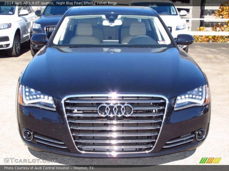 Night Blue Pearl Effect / Velvet Beige 2014 Audi A8 L 4.0T quattro