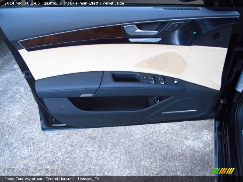 Night Blue Pearl Effect / Velvet Beige 2014 Audi A8 L 4.0T quattro