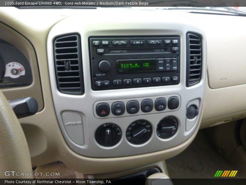 Gold Ash Metallic / Medium/Dark Pebble Beige 2005 Ford Escape Limited 4WD