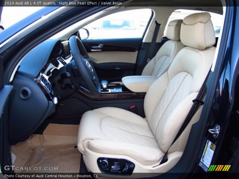 Night Blue Pearl Effect / Velvet Beige 2014 Audi A8 L 4.0T quattro