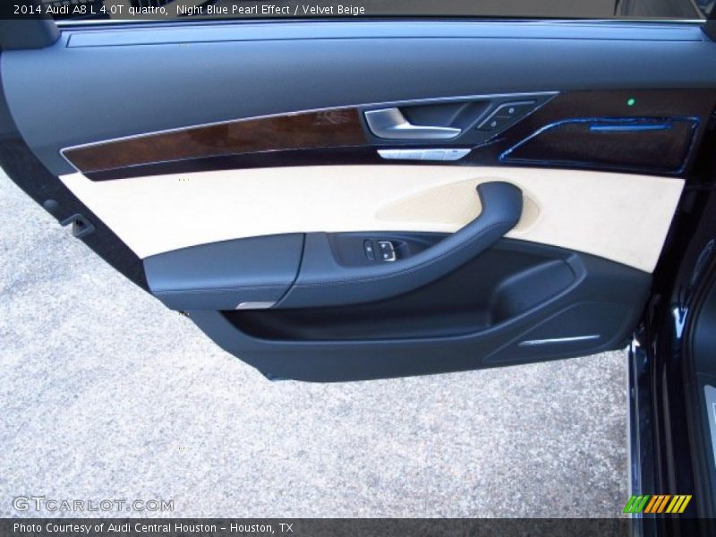 Night Blue Pearl Effect / Velvet Beige 2014 Audi A8 L 4.0T quattro