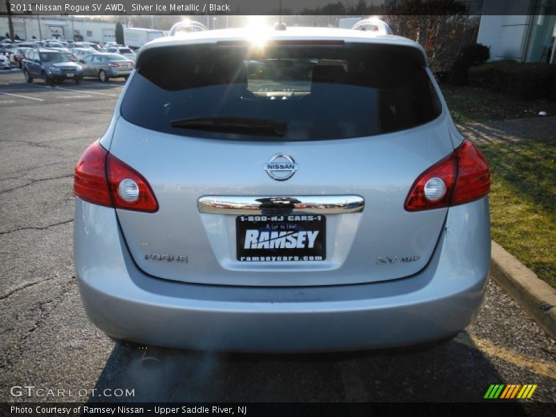 Silver Ice Metallic / Black 2011 Nissan Rogue SV AWD