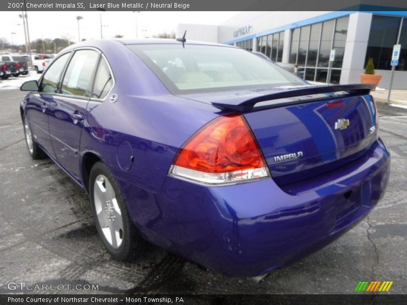 Laser Blue Metallic / Neutral Beige 2007 Chevrolet Impala SS