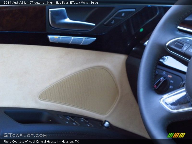 Night Blue Pearl Effect / Velvet Beige 2014 Audi A8 L 4.0T quattro