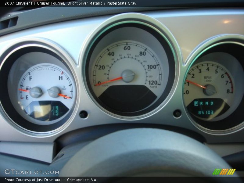 Bright Silver Metallic / Pastel Slate Gray 2007 Chrysler PT Cruiser Touring