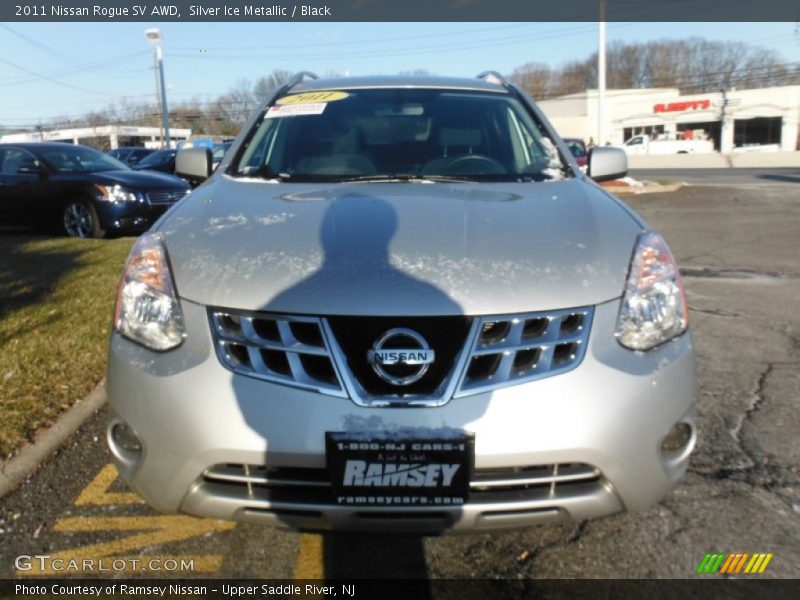 Silver Ice Metallic / Black 2011 Nissan Rogue SV AWD