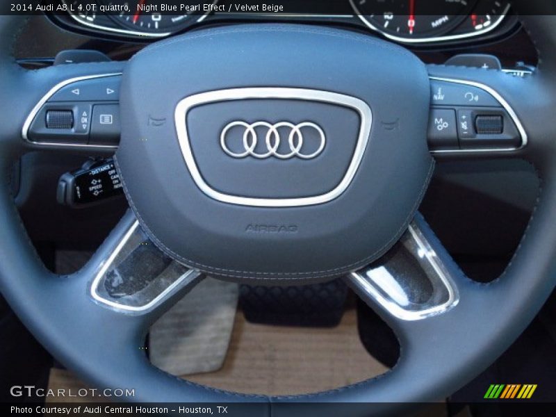 Night Blue Pearl Effect / Velvet Beige 2014 Audi A8 L 4.0T quattro