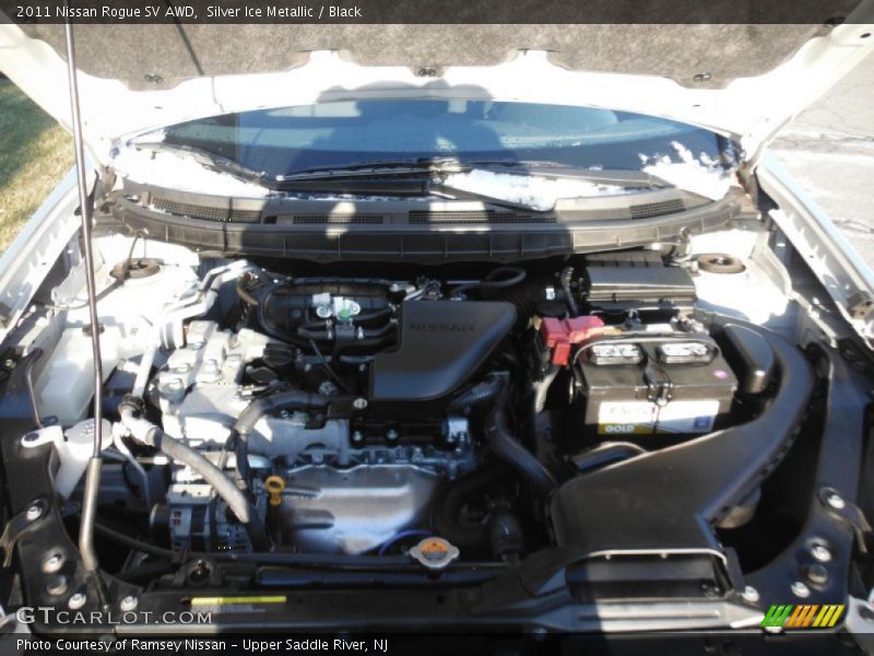 Silver Ice Metallic / Black 2011 Nissan Rogue SV AWD