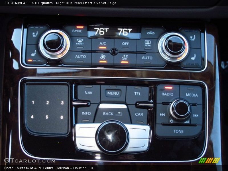 Night Blue Pearl Effect / Velvet Beige 2014 Audi A8 L 4.0T quattro