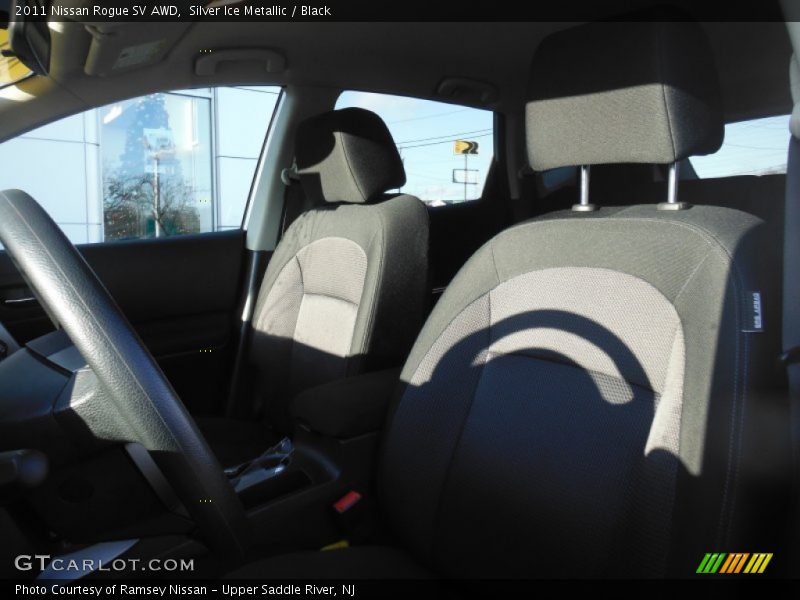 Silver Ice Metallic / Black 2011 Nissan Rogue SV AWD