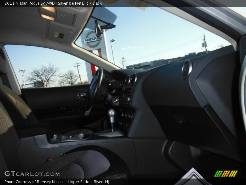 Silver Ice Metallic / Black 2011 Nissan Rogue SV AWD