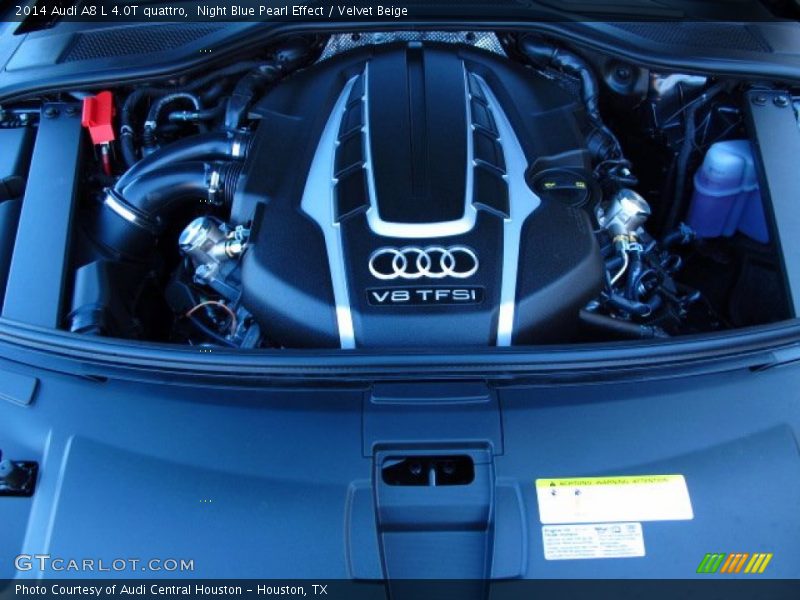 Night Blue Pearl Effect / Velvet Beige 2014 Audi A8 L 4.0T quattro