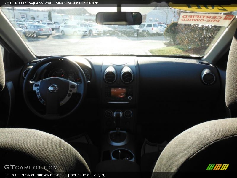 Silver Ice Metallic / Black 2011 Nissan Rogue SV AWD