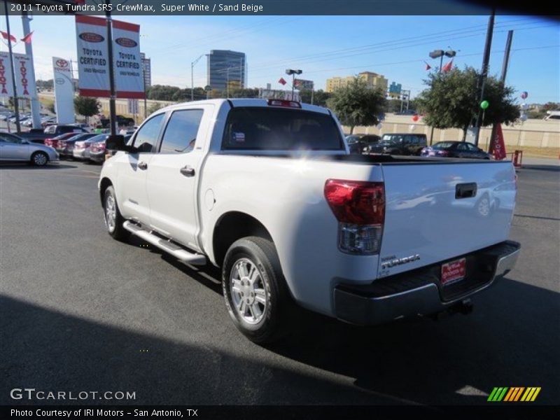 Super White / Sand Beige 2011 Toyota Tundra SR5 CrewMax