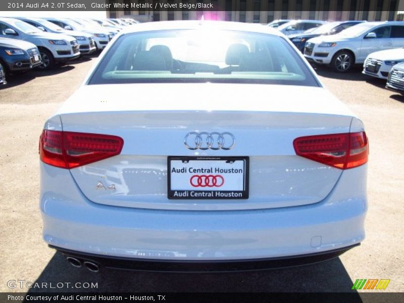 Glacier White Metallic / Velvet Beige/Black 2014 Audi A4 2.0T Sedan