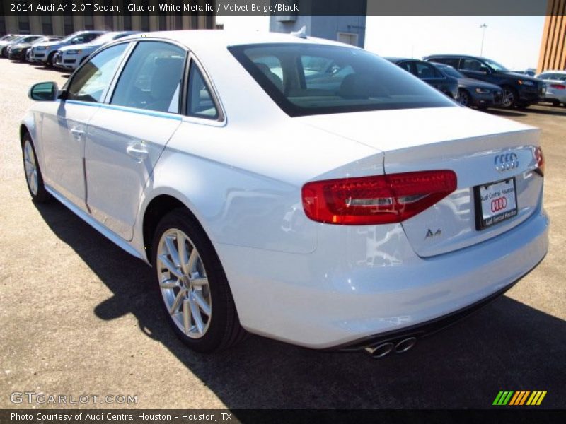Glacier White Metallic / Velvet Beige/Black 2014 Audi A4 2.0T Sedan