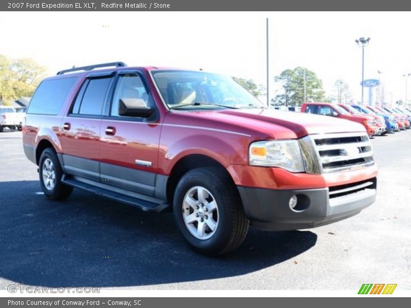 Redfire Metallic / Stone 2007 Ford Expedition EL XLT