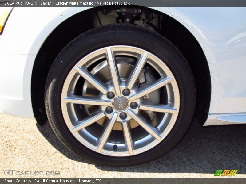 Glacier White Metallic / Velvet Beige/Black 2014 Audi A4 2.0T Sedan