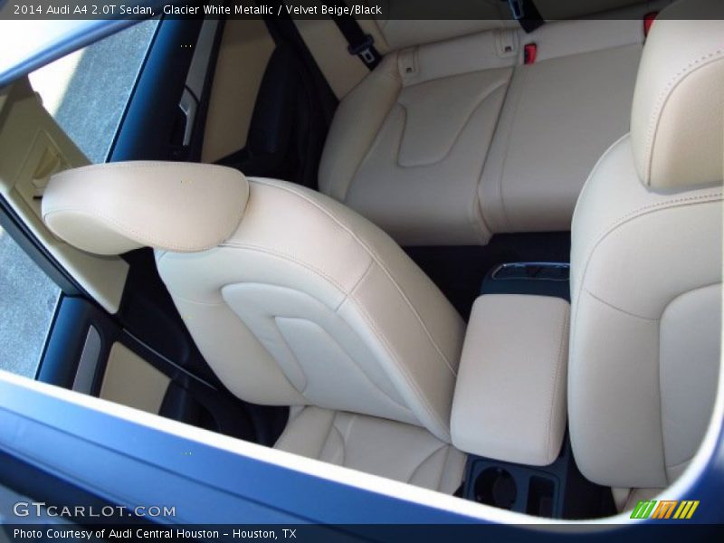 Glacier White Metallic / Velvet Beige/Black 2014 Audi A4 2.0T Sedan