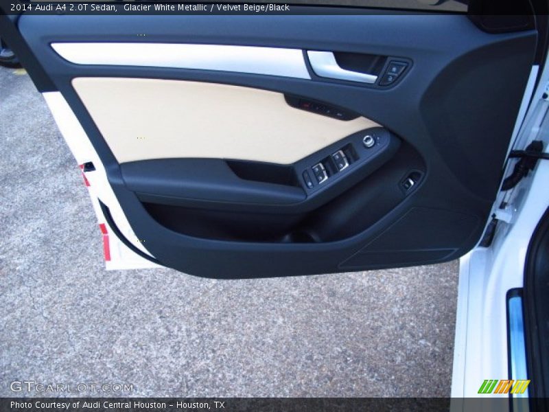 Glacier White Metallic / Velvet Beige/Black 2014 Audi A4 2.0T Sedan