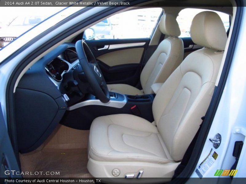Glacier White Metallic / Velvet Beige/Black 2014 Audi A4 2.0T Sedan
