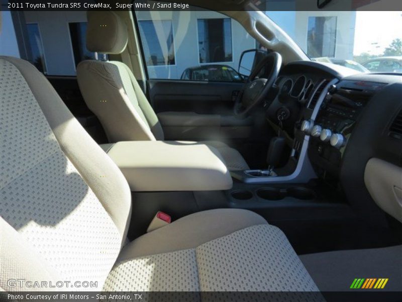 Super White / Sand Beige 2011 Toyota Tundra SR5 CrewMax