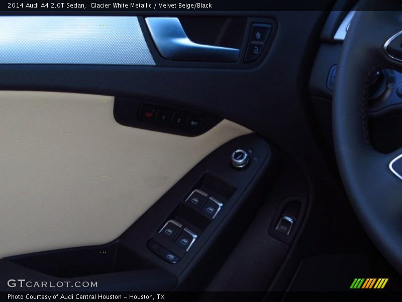 Glacier White Metallic / Velvet Beige/Black 2014 Audi A4 2.0T Sedan