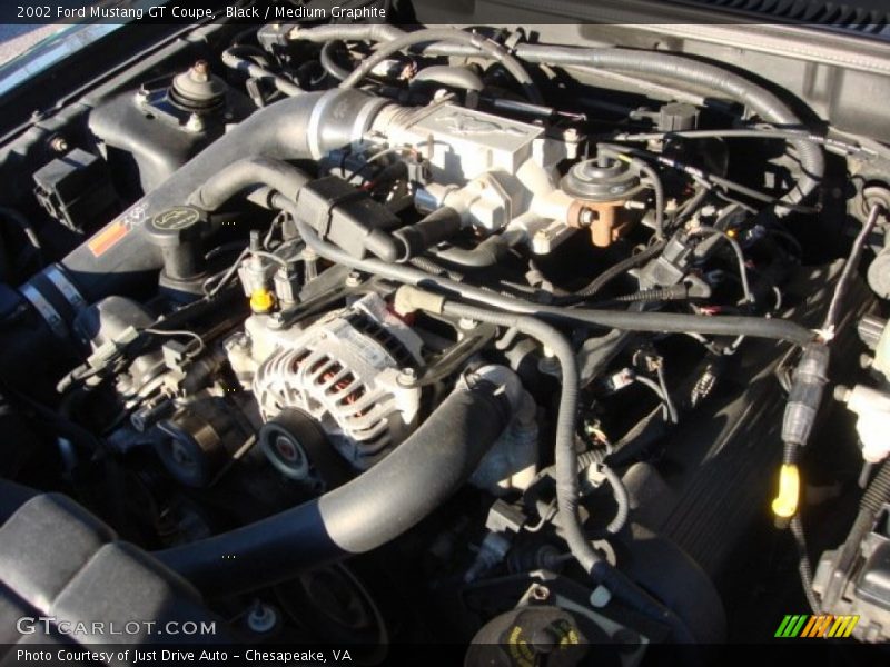 Black / Medium Graphite 2002 Ford Mustang GT Coupe