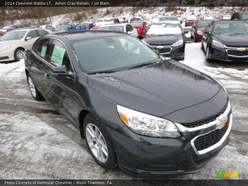 Ashen Gray Metallic / Jet Black 2014 Chevrolet Malibu LT