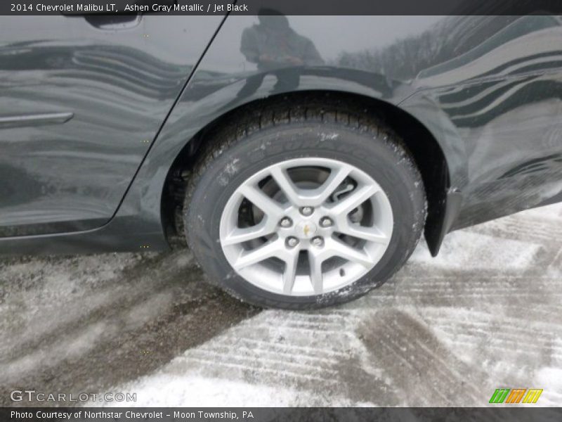Ashen Gray Metallic / Jet Black 2014 Chevrolet Malibu LT