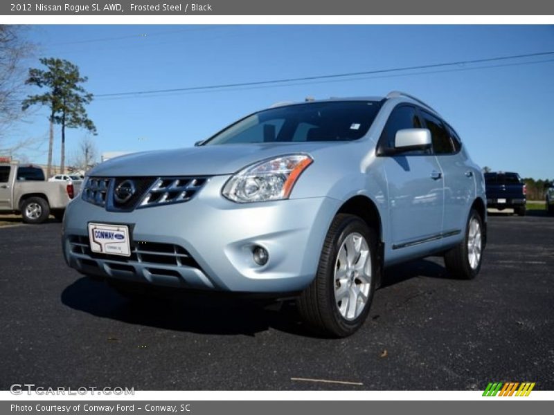 Frosted Steel / Black 2012 Nissan Rogue SL AWD