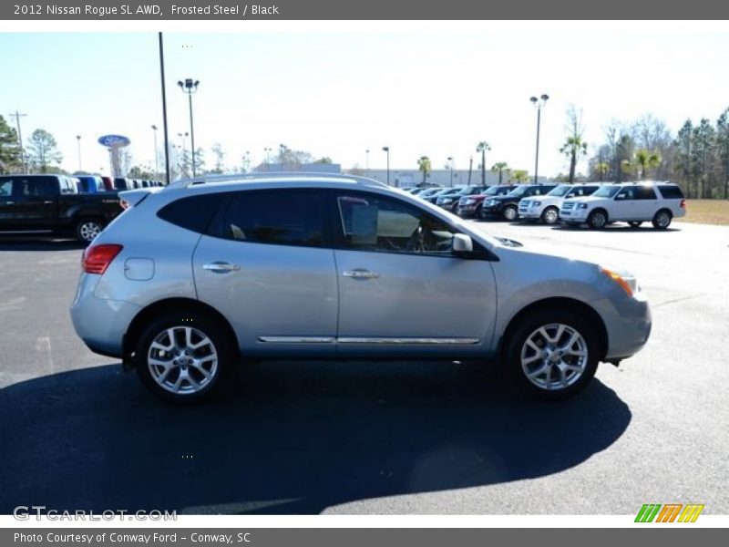 Frosted Steel / Black 2012 Nissan Rogue SL AWD