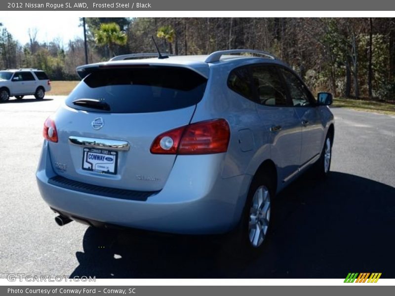 Frosted Steel / Black 2012 Nissan Rogue SL AWD