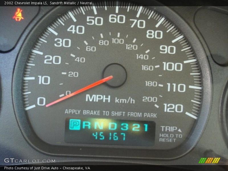 Sandrift Metallic / Neutral 2002 Chevrolet Impala LS