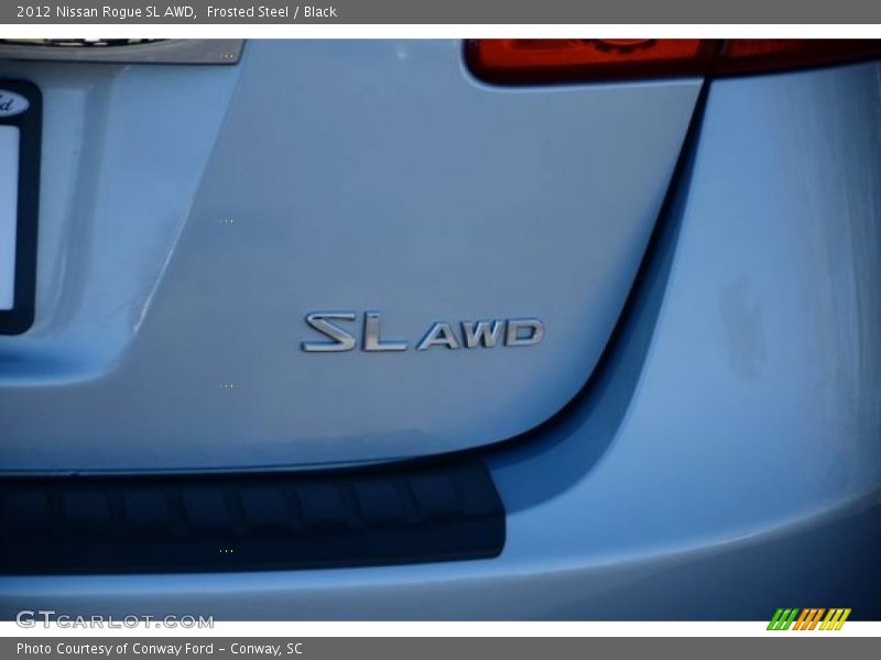 Frosted Steel / Black 2012 Nissan Rogue SL AWD