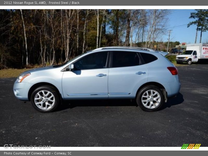 Frosted Steel / Black 2012 Nissan Rogue SL AWD