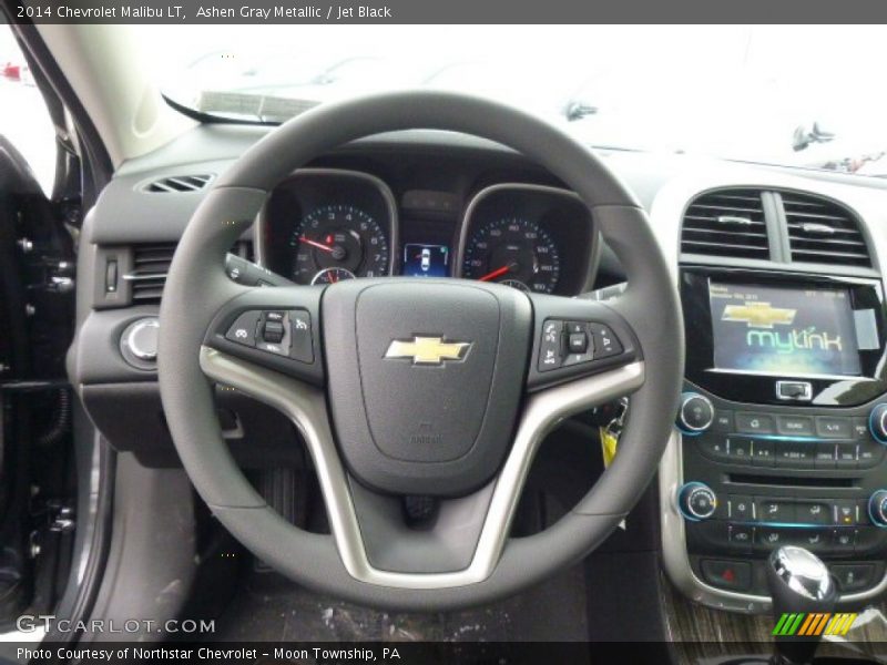 Ashen Gray Metallic / Jet Black 2014 Chevrolet Malibu LT