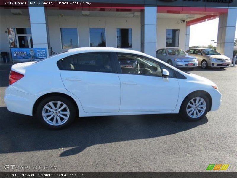 Taffeta White / Gray 2012 Honda Civic EX Sedan