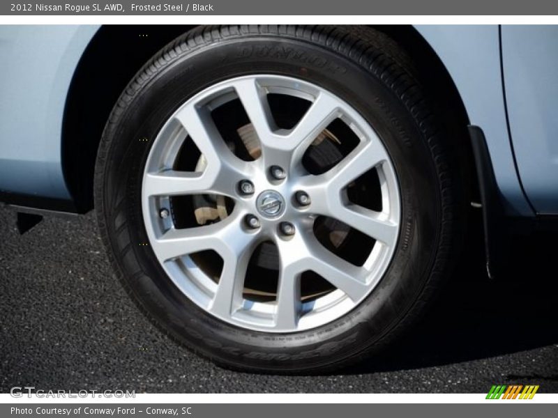 Frosted Steel / Black 2012 Nissan Rogue SL AWD