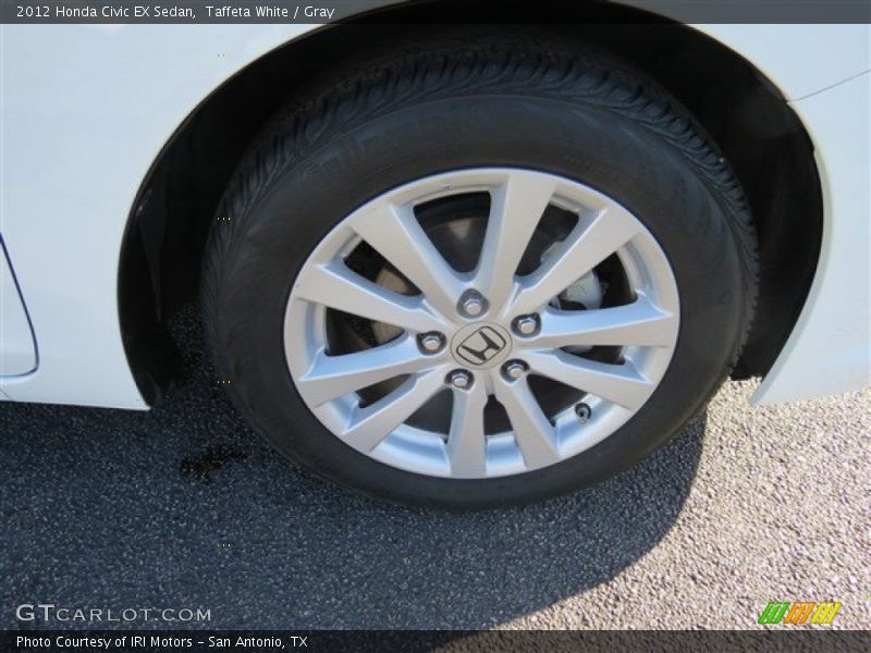 Taffeta White / Gray 2012 Honda Civic EX Sedan