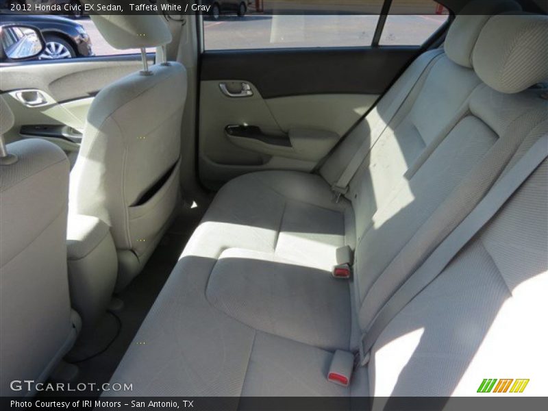 Taffeta White / Gray 2012 Honda Civic EX Sedan