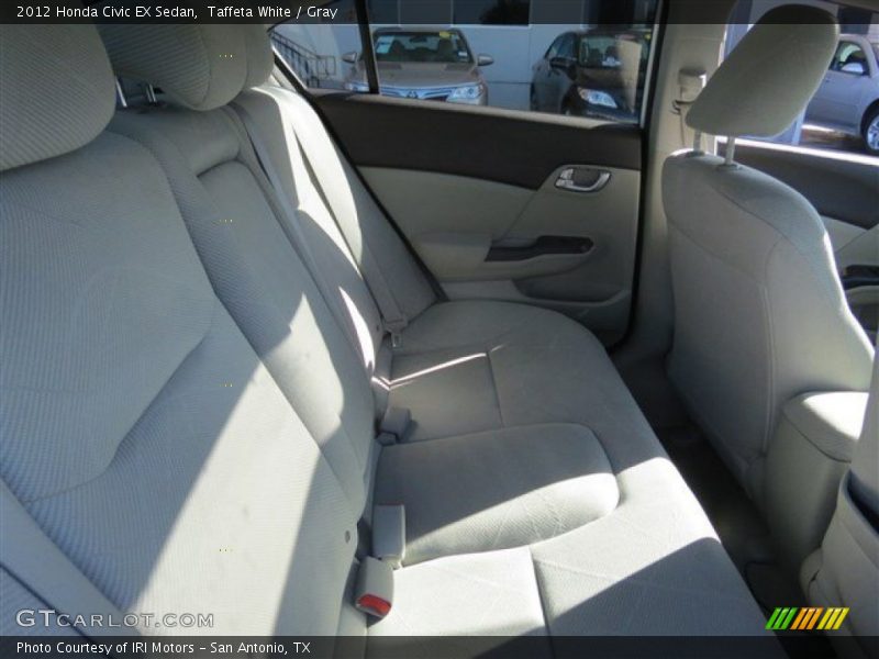 Taffeta White / Gray 2012 Honda Civic EX Sedan
