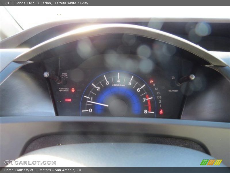 Taffeta White / Gray 2012 Honda Civic EX Sedan