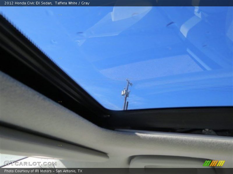Taffeta White / Gray 2012 Honda Civic EX Sedan