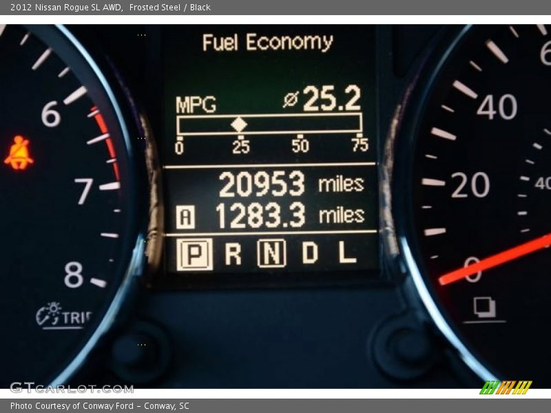 Frosted Steel / Black 2012 Nissan Rogue SL AWD